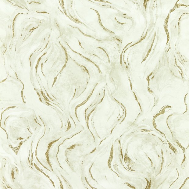 Clarke & Clarke Lavico Linen wallpaper in creams, imported from the UK