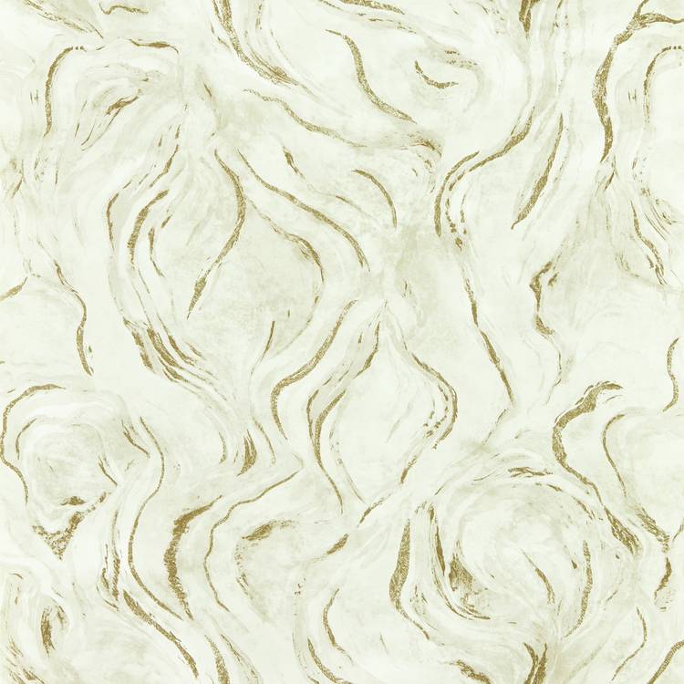 Clarke & Clarke Lavico Linen wallpaper in creams, imported from the UK