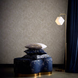Clarke & Clarke Lavico Linen wallpaper in creams, imported from the UK