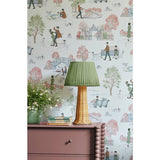 Sanderson 101 Dalmatian candy floss cream wallpaper, imported from the UK