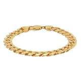 Argos Revere 9ct Gold Plated Sterling Silver Curb Bracelet- Buy online at McGrocer