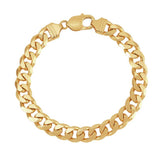 Revere 9ct gold plated sterling silver curb bracelet 21.6cm (British brand)