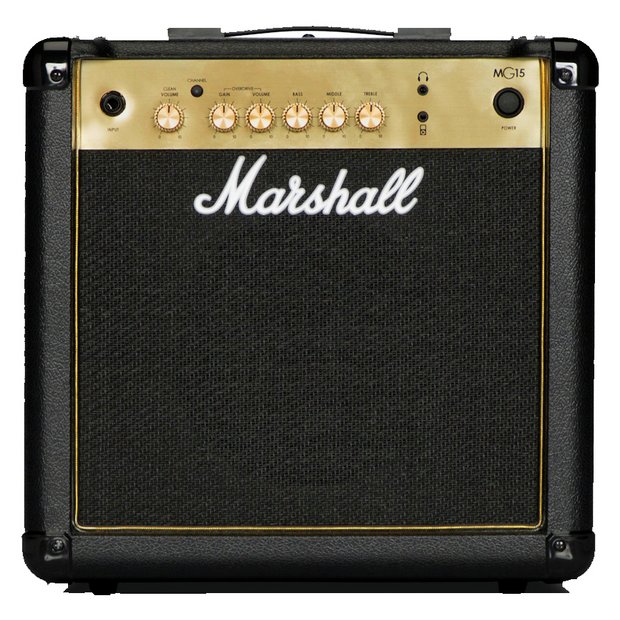Marshall MG15G 15W guitar amplifier combo black, UK version