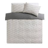 Argos Home leopard print grey bedding set single (British brand)