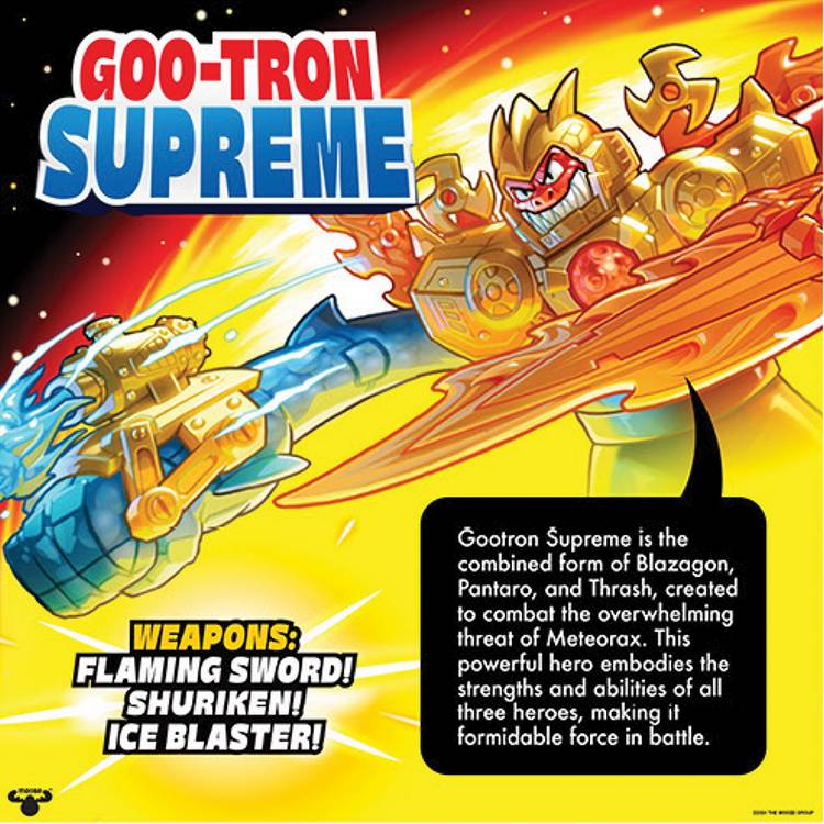 Goo Jit Zu Gootron Supreme action figure, imported from the UK