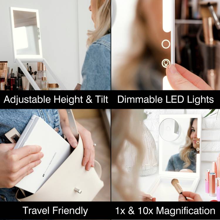 Rio Home & Away makeup mirror with 10x magnification (British brand)