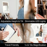 Rio Home & Away makeup mirror with 10x magnification (British brand)