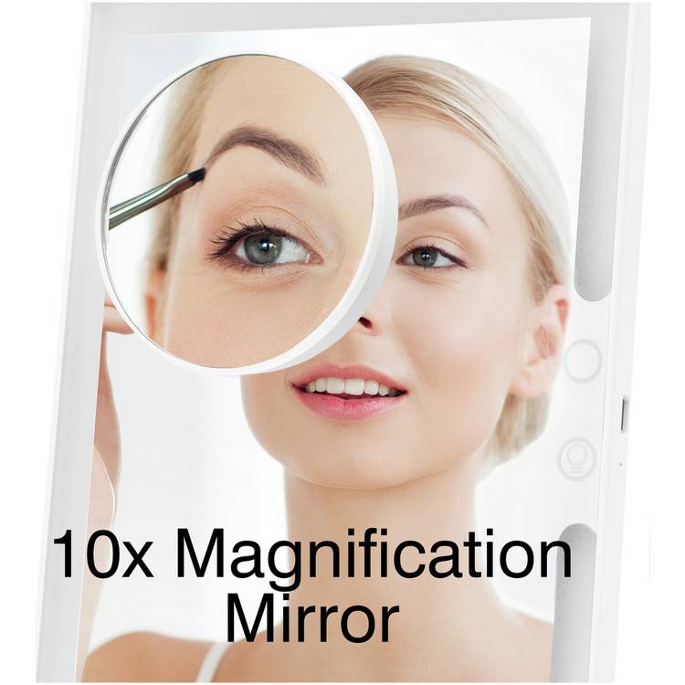 Rio Home & Away makeup mirror with 10x magnification (British brand)