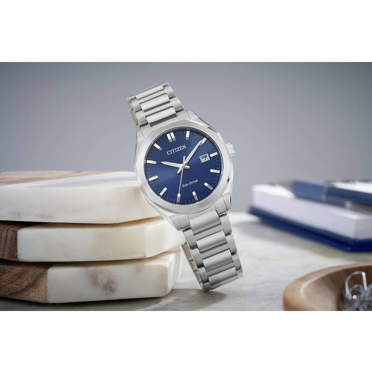Citizen Eco-Drive blue dial watch, imported from the UK