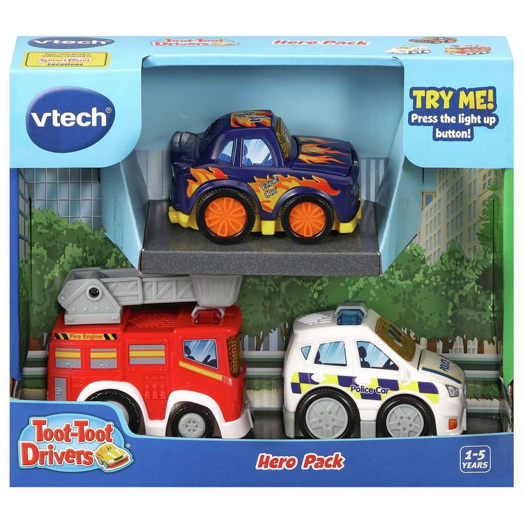VTech Toot-Toot Drivers 3 Car Pack Hero Pack - British product