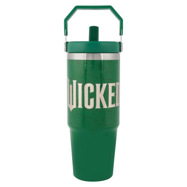 Wicked stainless steel green handle cup 900ml, imported from the UK