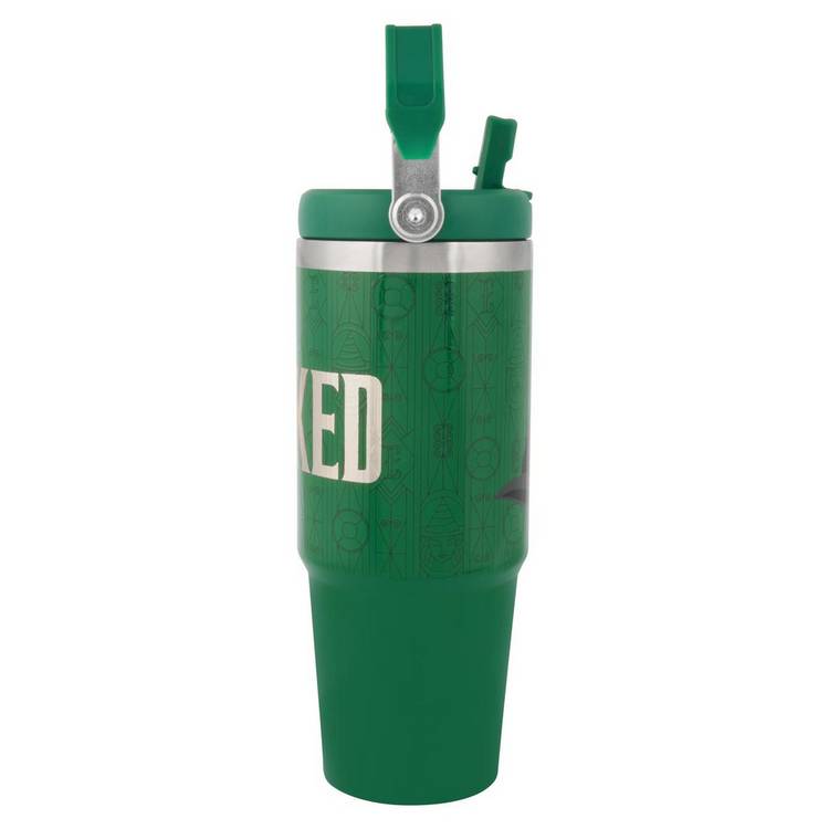 Wicked stainless steel green handle cup 900ml, imported from the UK