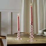 Habitat swirled glass candlestick 21.5cm, UK version