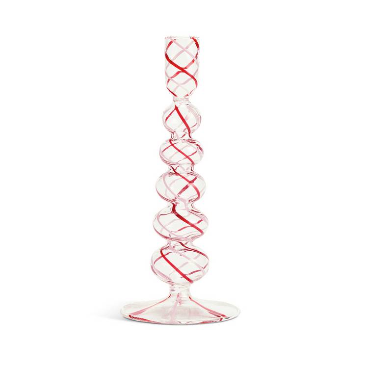 Habitat swirled glass candlestick 21.5cm, UK version