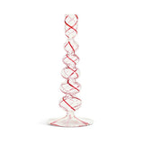Habitat swirled glass candlestick 21.5cm, UK version