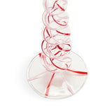 Habitat swirled glass candlestick 21.5cm, UK version