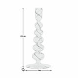 Habitat swirled glass candlestick 21.5cm, UK version
