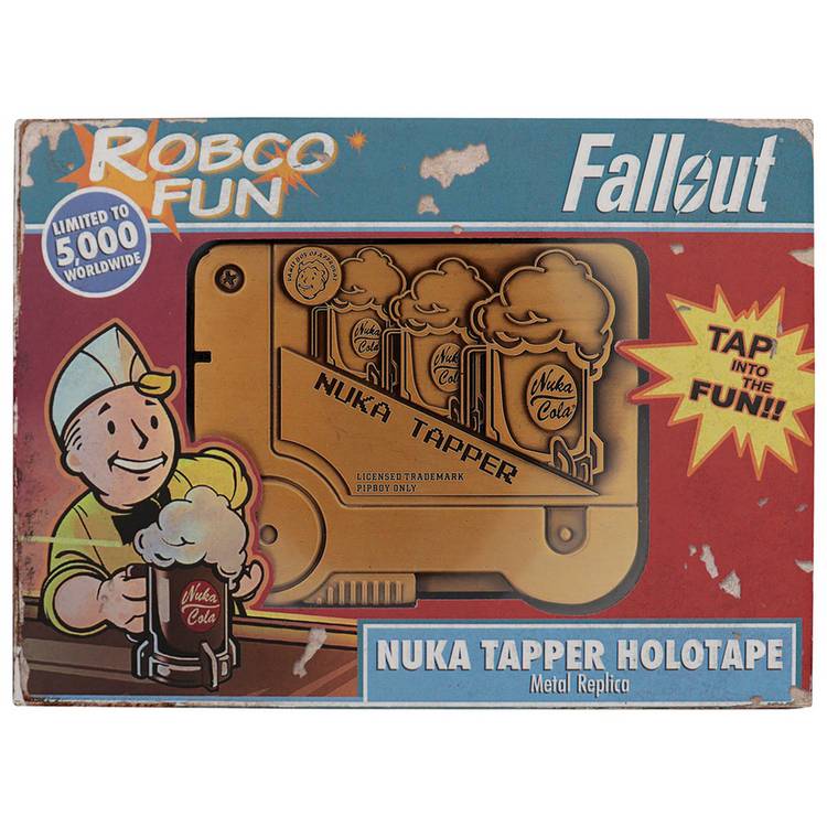 Fallout Nuka Tapper holotape replica with stand - British product