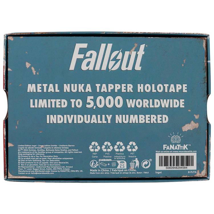 Fallout Nuka Tapper holotape replica with stand - British product