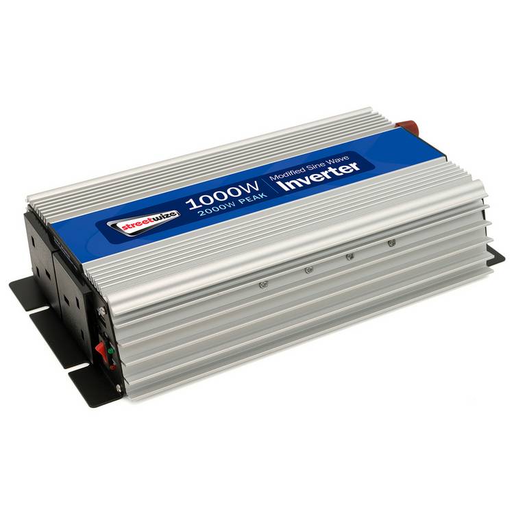 Streetwize 1000W modified sine wave power inverter, UK version