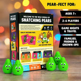 Snatching Pears card game with 5 squishy pears, UK version