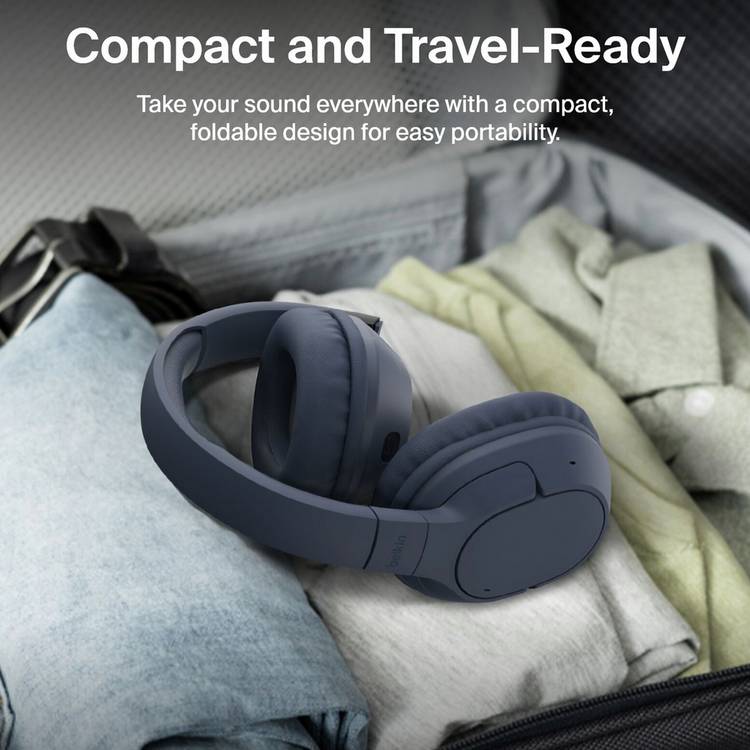 Belkin SoundForm Surround over-ear wireless headphones Navy - British product
