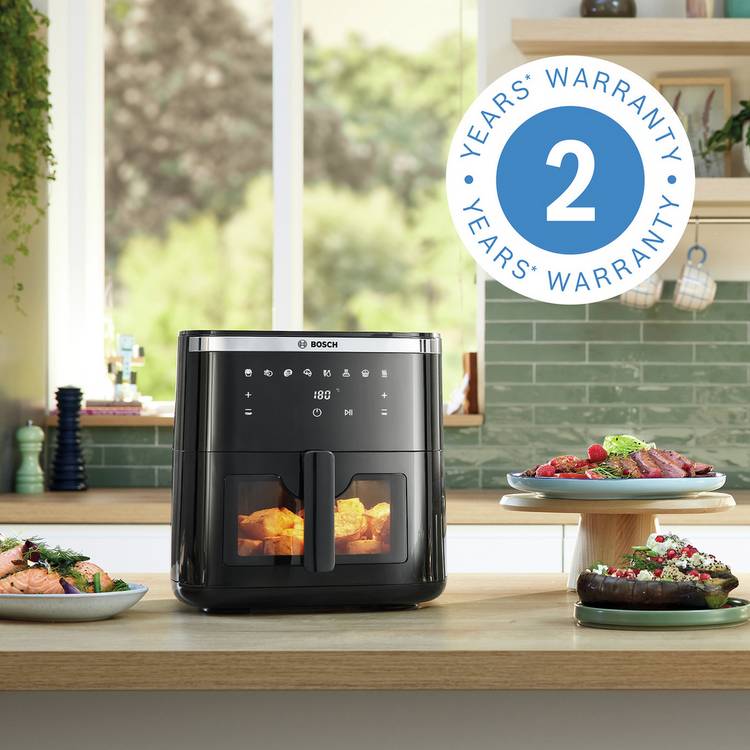 Bosch Series 6 air fryer 7.2L black (British brand)