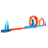 Hot Wheels toy car track set Triple Loop Pack, imported from the UK