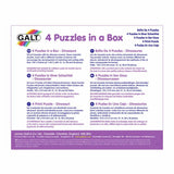 Galt dinosaur puzzle set 4 puzzles chunky pieces, UK version