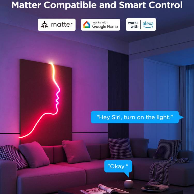 Govee Neon Rope Light 2 3m, imported from the UK
