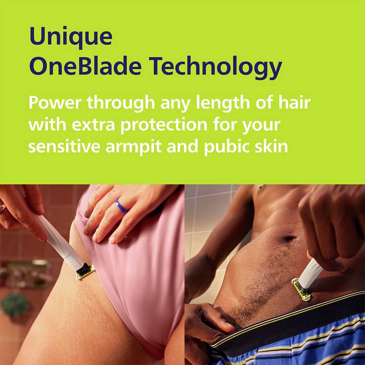 Philips Intimate OneBlade body trimmer - British product