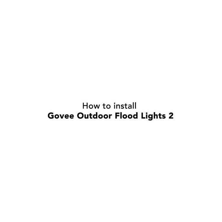 Govee outdoor LED flood lights pack of 4, UK version