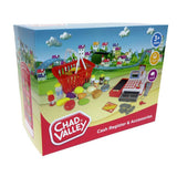Chad Valley cash register toy with play food, UK version