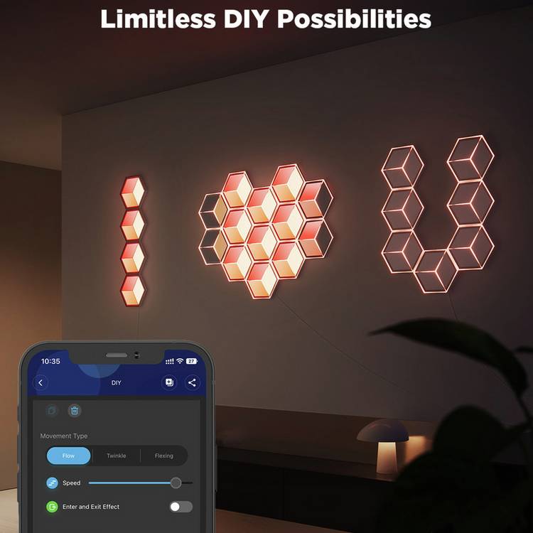 Govee Glide Hexagon Light Panels Ultra 7-pack, UK version