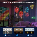 Govee RGBIC curtain lights 400 LEDs smart lighting - British product