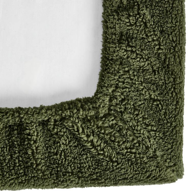 Argos Home fleece fitted sheet single green, imported from the UK