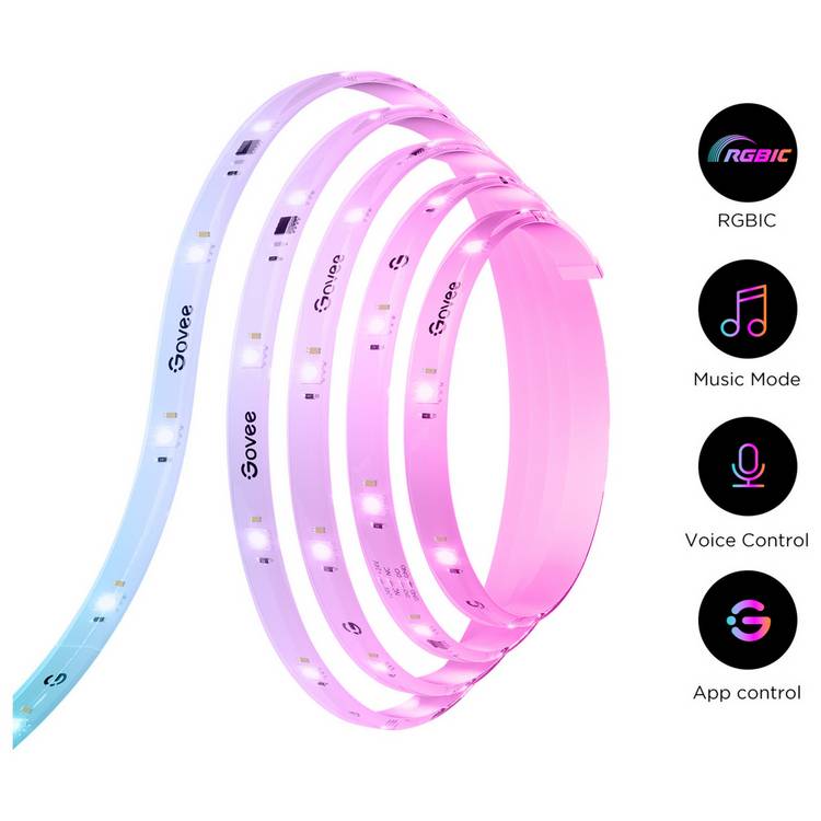 Govee RGBIC strip light with epoxy coating 10m, imported from the UK