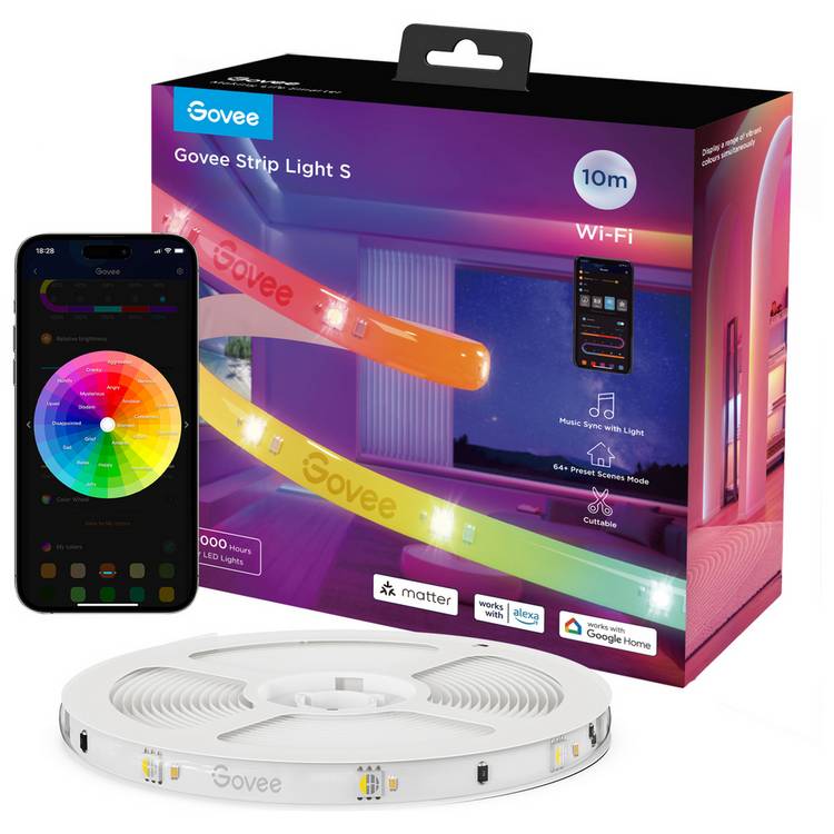 Govee RGBIC strip light with epoxy coating 10m, imported from the UK