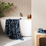 Argos Habitat Foliage Bath Towel - Navy- Buy online at McGrocer