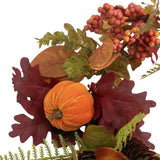 Argos Home faux floral autumn garland with pumpkins and pinecones 1.83m, imported from the UK