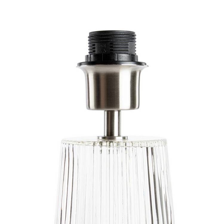 Habitat Le Marais XL ribbed glass table lamp base, imported from the UK