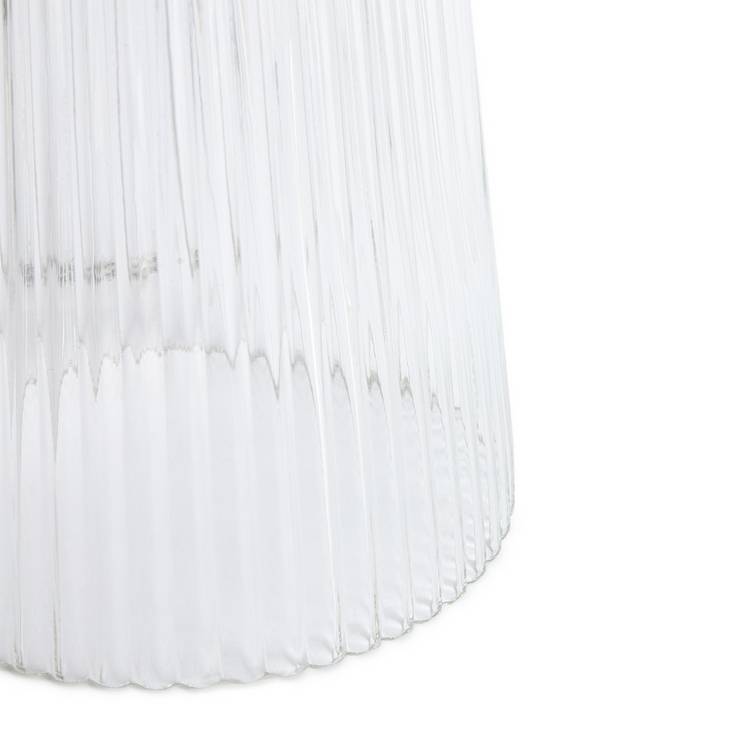 Habitat Le Marais XL ribbed glass table lamp base, imported from the UK