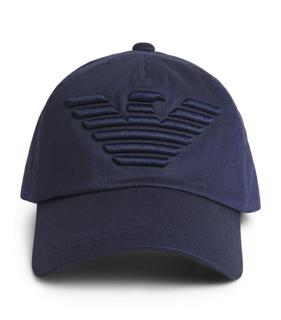 Harrods Emporio Armani Cotton Eagle Baseball Cap- Buy online at McGrocer