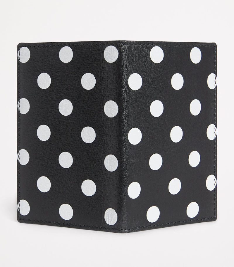 CDG Leather Polka-Dot Card Holder (British brand)