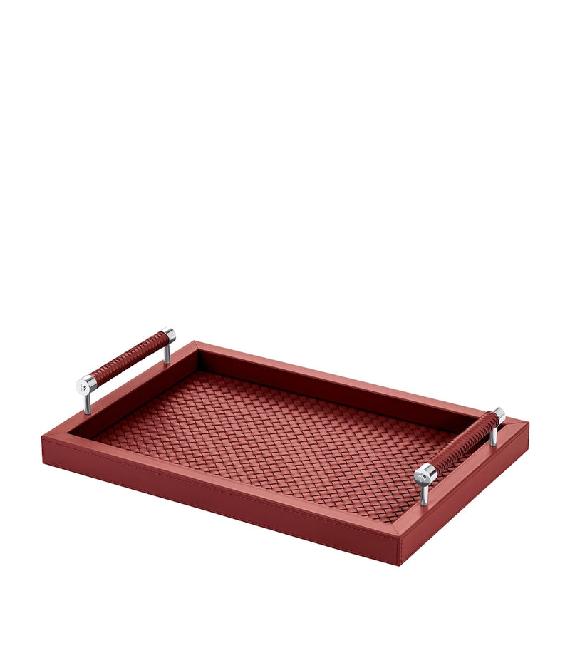 Riviere woven Diana leather tray 46cm x 31cm, UK version