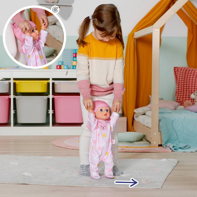 Baby Born baby doll Emily Walk With Me 15 inch, imported from the UK