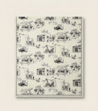 Burberry silk-wool scarf with London landmarks - British product