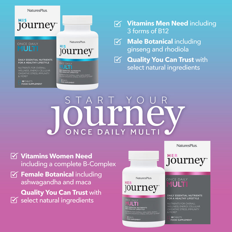 NaturesPlus Her Journey women's multivitamin 30 tablets, imported from the UK