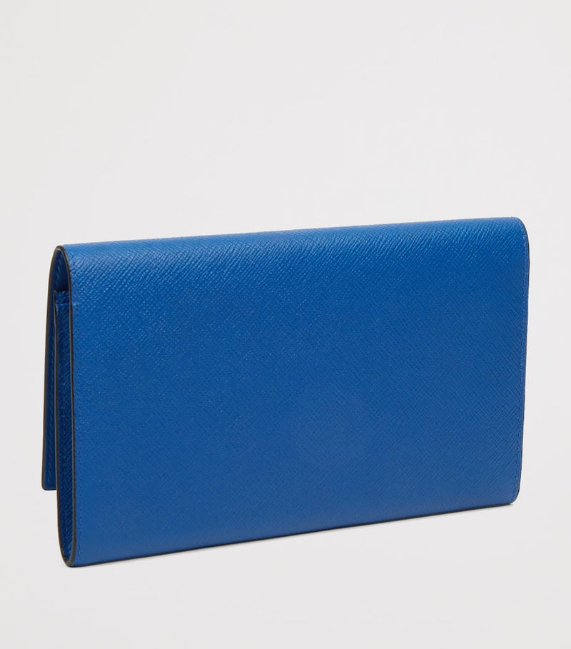 Smythson Panama Leather Marshall Travel Wallet (British brand)
