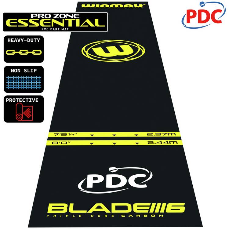 Winmau Pro-Zone dartboard mat, UK version